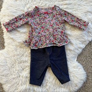 Carter’s Ruffle Onesie & Leggings | Baby Girls | NB